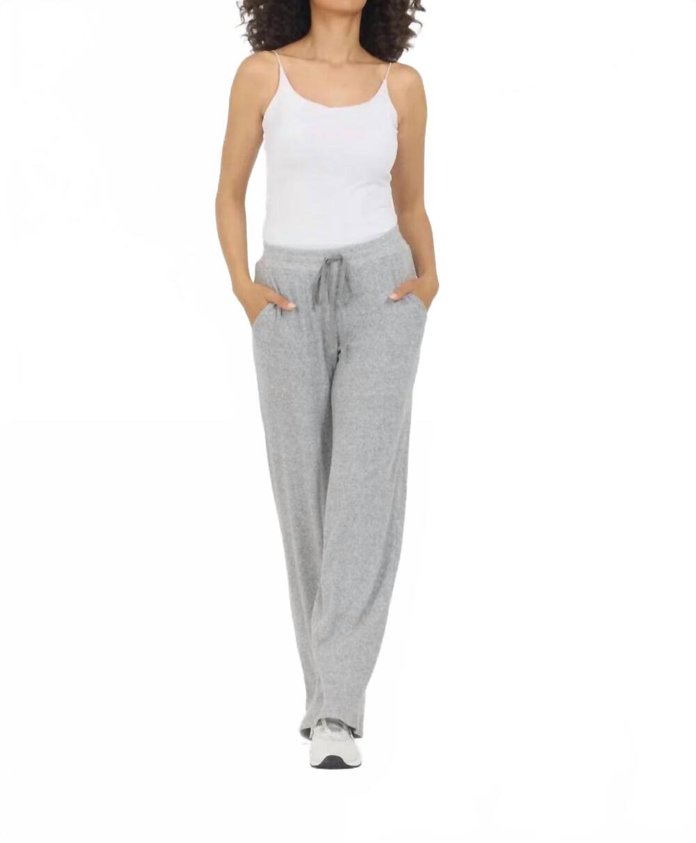 NEW ASTROLOGIE greer wide leg lounge pant in grey onyx